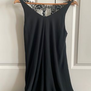 Black Francesca’s Lace Back Dress